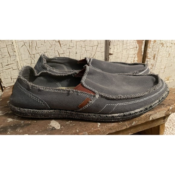 CASMAG Men's Casual Cloth Shoes Canvas Slip on Loafers Leisure Vintage Flat... - Picture 2 of 10